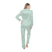 Elegant Floral Women's Satin Pajamas for Cozy Nights