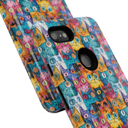 Colorful Cat Google Pixel Phone Case - Tough Cases for Pet Lovers