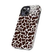 Giraffe Print Tough Phone Case - Stylish & Durable Protection for Animal Lovers