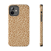 Giraffe Print Tough Phone Case for Animal Lovers