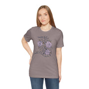 Botanical Snake Unisex Jersey Tee - Stylish Floral Design for Nature Lovers