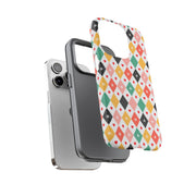 Colorful Playing Card Pattern Tough Case for iPhone