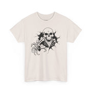 Skeleton Graphic Unisex Heavy Cotton Tee - Perfect for Halloween & Casual Wear