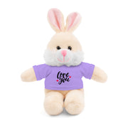 Cute Stuffed Animal with 'Love You' Tee - Perfect Gift for Kids and Beloved Ones