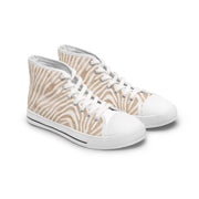 Stylish Zebra Print High Top Sneakers for Trendy Women