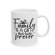 Family is the Heart of the Home Ceramic Mug - 11oz & 15oz