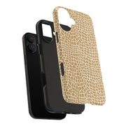 Stylish Tough Phone Case with Trendy Giraffe Pattern