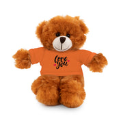 Cute Stuffed Animal with 'Love You' Tee - Perfect Gift for Kids and Beloved Ones