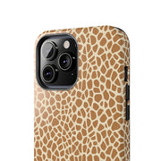 Giraffe Print Tough Phone Case for Animal Lovers
