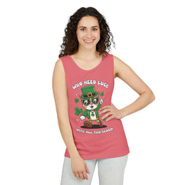 St. Patrick's Day Cat Tank Top - 