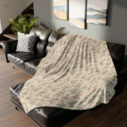 Cozy Floral Soft Polyester Blanket for Relaxation and Home Decor