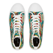 Comic Book Women's High Top Sneakers - Superhero Style Footwear