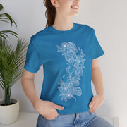 Eco-Friendly Nature Art Unisex Jersey Tee - Botanical Design