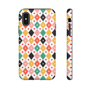 Colorful Playing Card Pattern Tough Case for iPhone