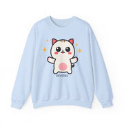 Cute Cat Graphic Unisex Crewneck Sweatshirt - DEVOTREE