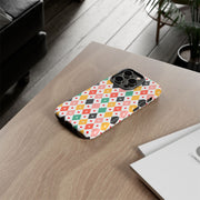Colorful Playing Card Pattern Tough Case for iPhone