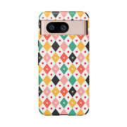 Colorful Diamond Pattern Google Pixel Phone Case - Tough Cases