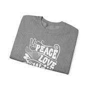Peace Love Weed Unisex Crewneck Sweatshirt
