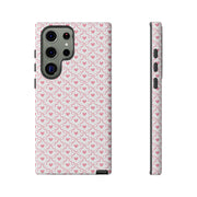 Stylish Samsung Galaxy Phone Case with Pink Ribbon Design