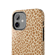 Giraffe Print Tough Phone Case for Animal Lovers