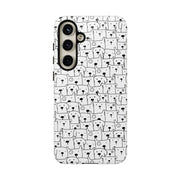 Cute Dog Pattern Samsung Galaxy Phone Case - Tough Cases for Pet Lovers