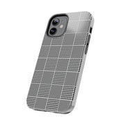 Chic Houndstooth Tough Phone Case - Stylish and Durable Protection