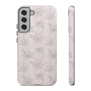 Floral Tough Samsung Galaxy Phone Case - Durable Design for Nature Lovers