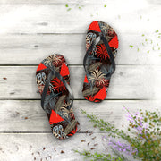 Tropical Print Flip Flops - Summer Vibes Sandals for Beach Lovers