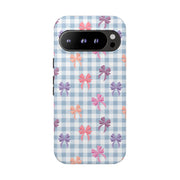Bow-Patterned Google Pixel Phone Case - Stylish Protection for Your Device