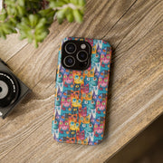Playful Cat iPhone Case - Tough & Colorful Design