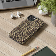 Leopard Print Tough Phone Case - Stylish & Durable Protection for Your Device