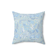 Floral Patterned Square Pillow - Cozy Home Decor Accent