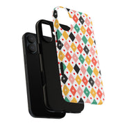 Colorful Playing Card Pattern Tough Case for iPhone