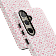 Stylish Samsung Galaxy Phone Case with Pink Ribbon Design