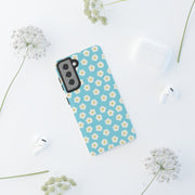 Floral Tough Samsung Galaxy Phone Case - Daisy Design for Summer Vibes