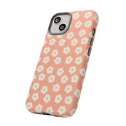 Floral Tough Phone Case with Daisy Design
