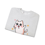 Cute Cat Graphic Unisex Crewneck Sweatshirt - DEVOTREE