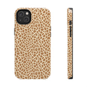 Giraffe Print Tough Phone Case for Animal Lovers