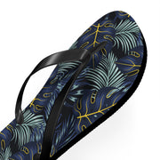 Tropical Leaf Flip Flops | Summer Beach Sandals for Vacation