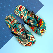 Superhero Comic Flip Flops - Fun Summer Sandals for Beach Lovers