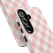 Stylish Pink Plaid Samsung Galaxy Tough Case for Smartphones