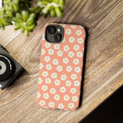 Floral Tough Phone Case with Daisy Design