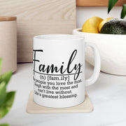 Family Definition Ceramic Mug - Gift for Loved Ones