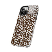 Stylish Leopard Print Tough Phone Case - Durable Protection for Your Device