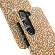 Giraffe Print Tough Phone Case for Animal Lovers