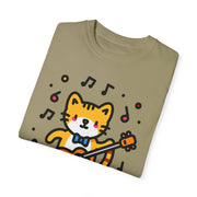 Devotree Cat Musician Unisex T-Shirt - Fun & Playful Gift for Cat Lovers