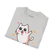 Cute Cat Graphic Unisex Softstyle T-Shirt - Perfect for Pet Lovers