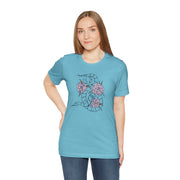 Floral Snake Unisex Jersey Tee - Vibrant Graphic T-Shirt