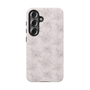 Floral Tough Samsung Galaxy Phone Case - Durable Design for Nature Lovers