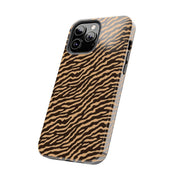 Wild Tiger Print Tough Phone Case – Durable Protection for Adventurers